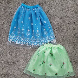 Lot of 2 Princess Skirts Approx  size 4  ( 16 " waist)